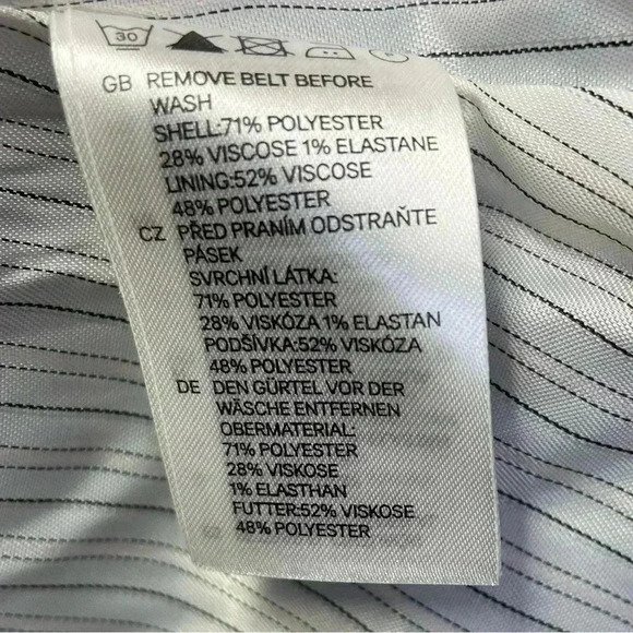 H&M A-Line Gray knee length dress size 6 - Picture 12 of 12